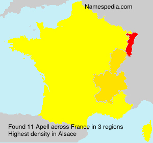 Surname Apell in France Surname Apell in France