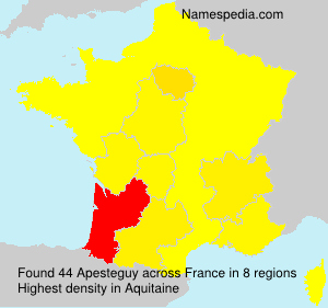 Surname Apesteguy in France Surname Apesteguy in France