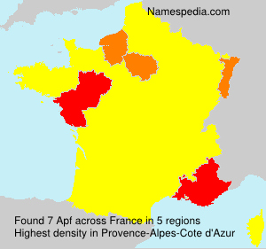 Surname Apf in France Surname Apf in France