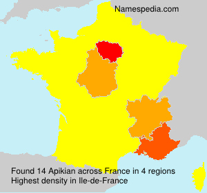 Surname Apikian in France Surname Apikian in France
