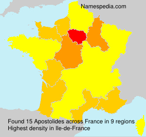 Surname Apostolides in France Surname Apostolides in France