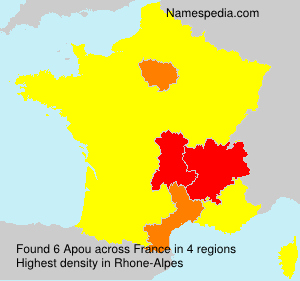 Surname Apou in France Surname Apou in France