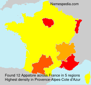 Surname Appatore in France Surname Appatore in France