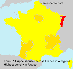 Surname Appelshauser in France Surname Appelshauser in France
