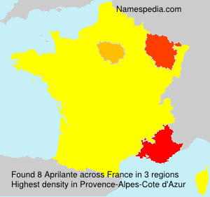 Surname Aprilante in France Surname Aprilante in France