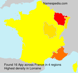 Surname Apy in France Surname Apy in France