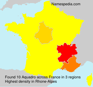 Surname Aquadro in France
