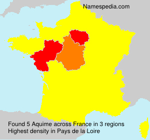 Surname Aquime in France