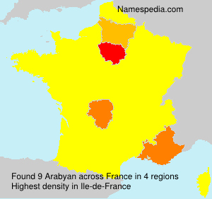 Surname Arabyan in France Surname Arabyan in France