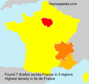 Surname Araibia in France Surname Araibia in France