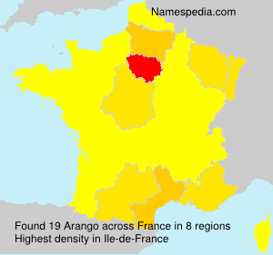 Surname Arango in France Surname Arango in France