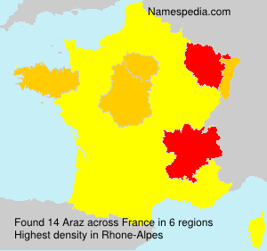Surname Araz in France Surname Araz in France