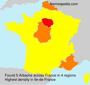 Surname Arbache in France Surname Arbache in France