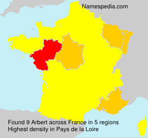 Surname Arbert in France Surname Arbert in France