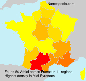 Surname Arbiol in France Surname Arbiol in France