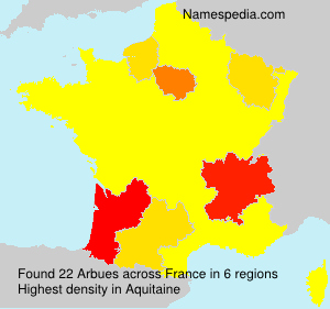 Surname Arbues in France Surname Arbues in France