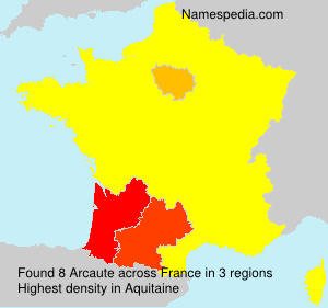 Surname Arcaute in France Surname Arcaute in France