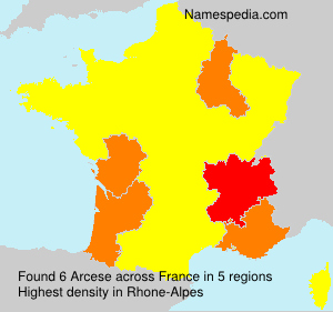 Surname Arcese in France Surname Arcese in France