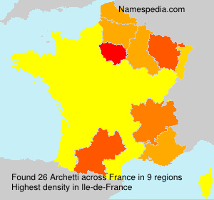 Surname Archetti in France Surname Archetti in France