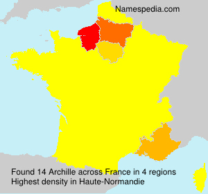 Surname Archille in France Surname Archille in France