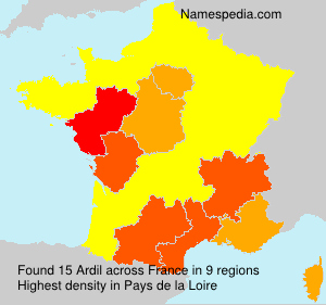 Surname Ardil in France Surname Ardil in France