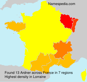 Surname Ardner in France Surname Ardner in France