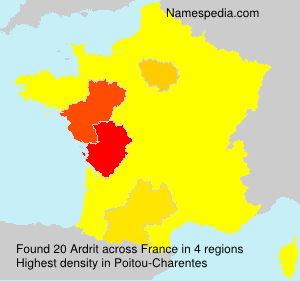 Surname Ardrit in France Surname Ardrit in France