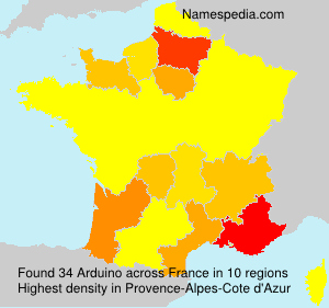 Surname Arduino in France Surname Arduino in France
