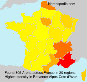 Surname Arena in France Surname Arena in France