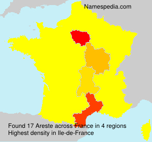 Surname Areste in France Surname Areste in France