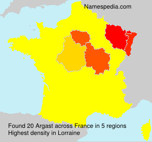 Surname Argast in France Surname Argast in France
