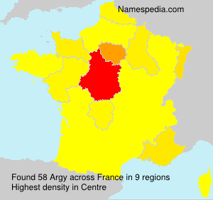 Surname Argy in France Surname Argy in France