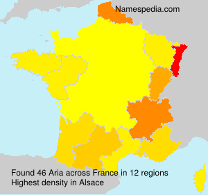Surname Aria in France Surname Aria in France
