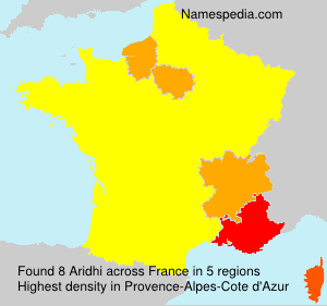 Surname Aridhi in France Surname Aridhi in France