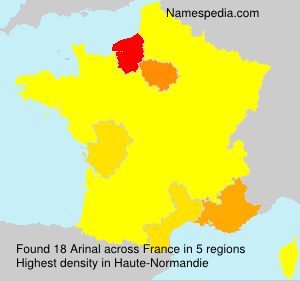 Surname Arinal in France Surname Arinal in France