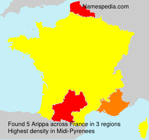 Surname Arippa in France Surname Arippa in France