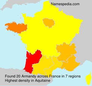 Surname Armandy in France Surname Armandy in France