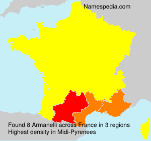 Surname Armanelli in France Surname Armanelli in France
