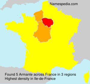 Surname Armante in France Surname Armante in France