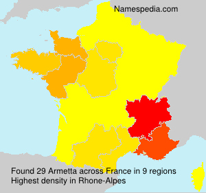 Surname Armetta in France Surname Armetta in France