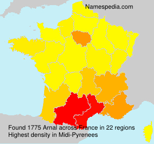 Surname Arnal in France Surname Arnal in France