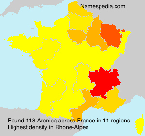 Surname Aronica in France Surname Aronica in France