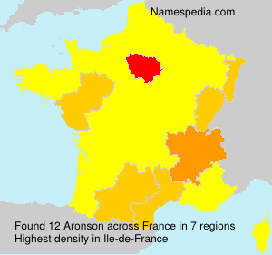 Surname Aronson in France Surname Aronson in France