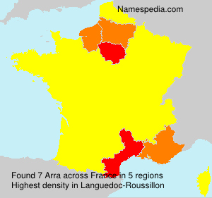 Surname Arra in France Surname Arra in France