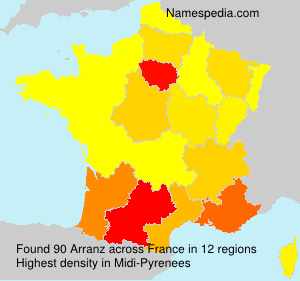 Surname Arranz in France Surname Arranz in France