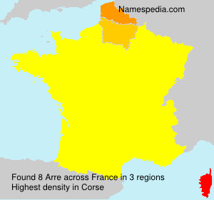 Surname Arre in France Surname Arre in France