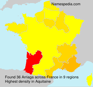 Surname Arriaga in France Surname Arriaga in France