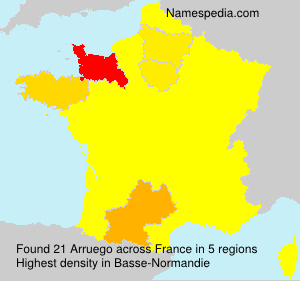 Surname Arruego in France Surname Arruego in France
