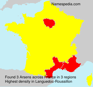 Surname Arsens in France Surname Arsens in France