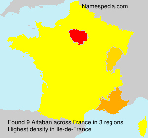 Surname Artaban in France Surname Artaban in France